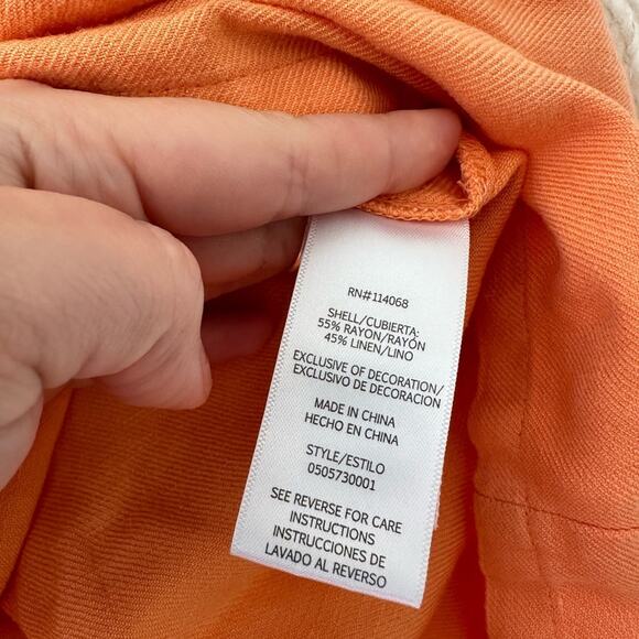 Ashley Park x RTR Orange Tailored Shorts - Picture 4 of 6